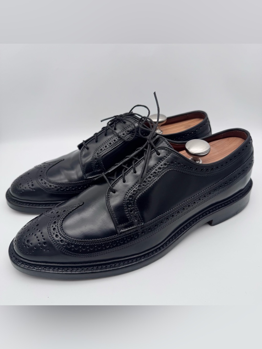Allen Edmonds MacNeil Black Shell Cordovan Wingtip Oxford Shoes Men 11 D